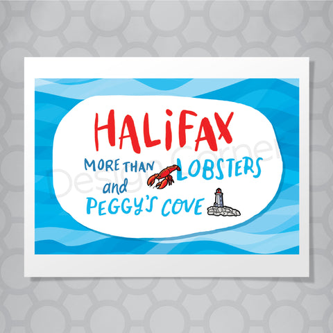 Halifax Nova Scotia Hand Lettered Card