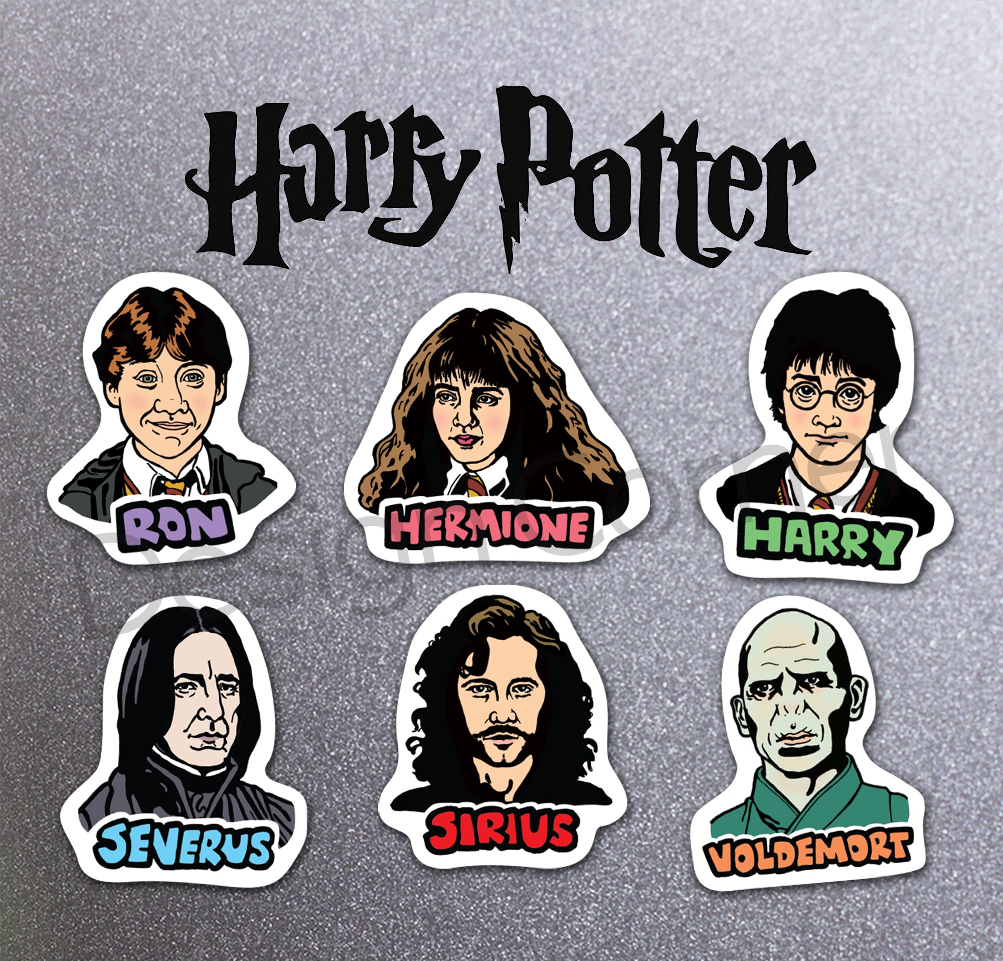 Harry Potter Die Cut Magnets 6 Pack