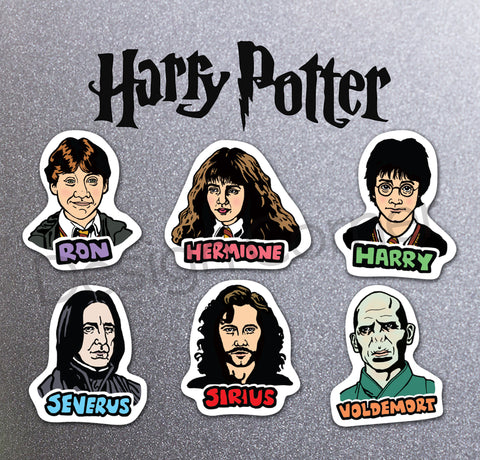 Harry Potter Die Cut Magnets 6 Pack
