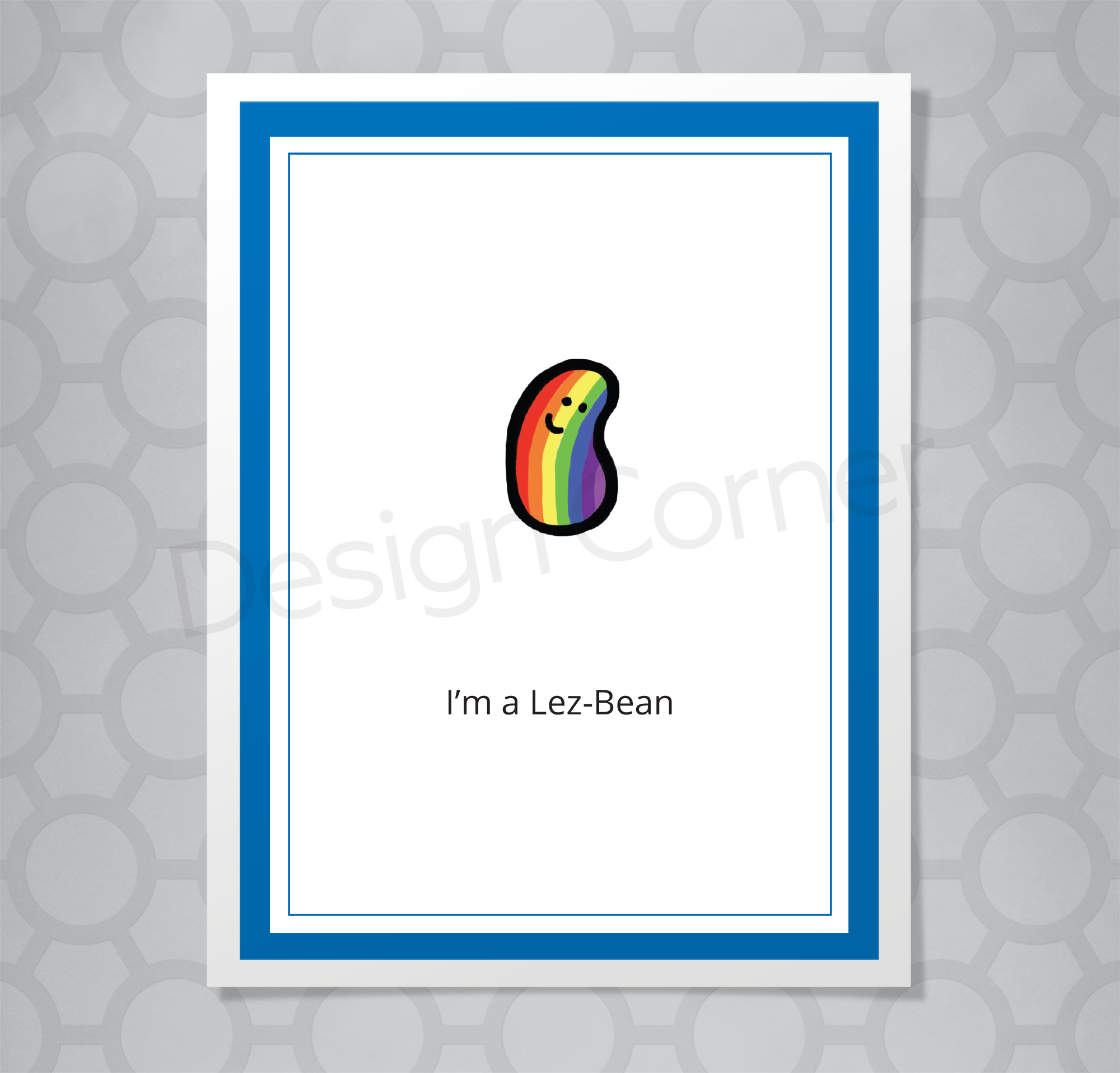 Lez-bean Gay Card
