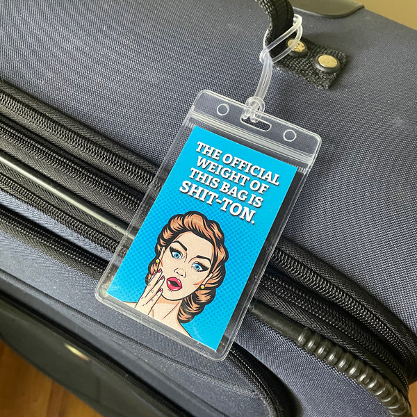 Shit-ton Retro Funny Luggage Tag