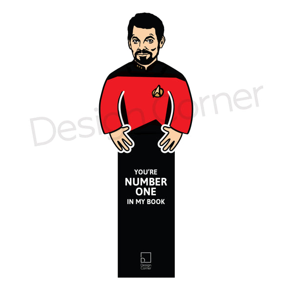 Star Trek Next Generation Riker Die Cut Bookmark