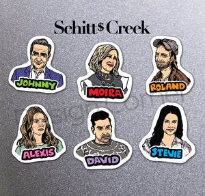 Schitts Creek Die Cut Magnets 6 Pack