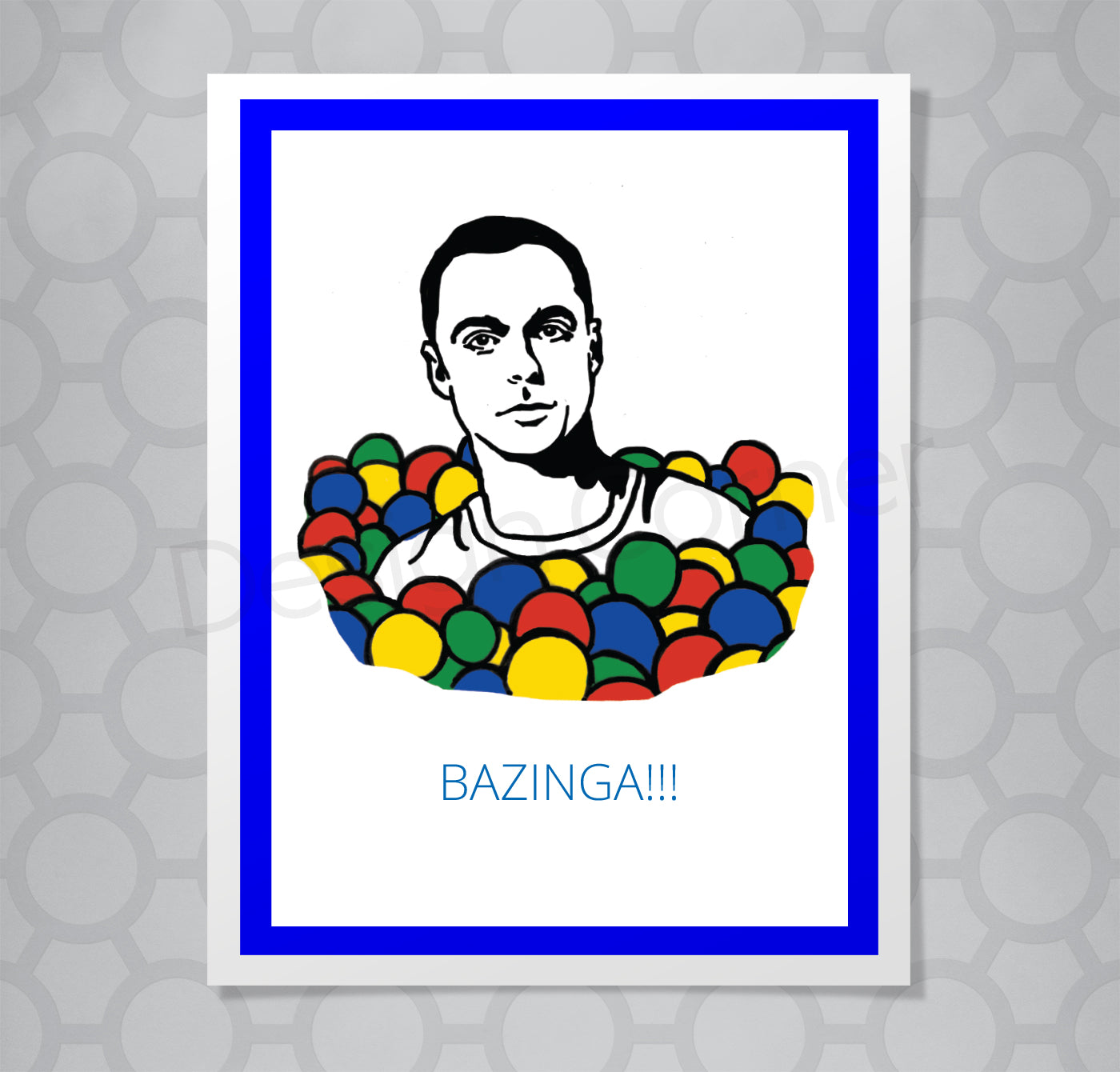 Big Bang Theory Sheldon Bazinga Card