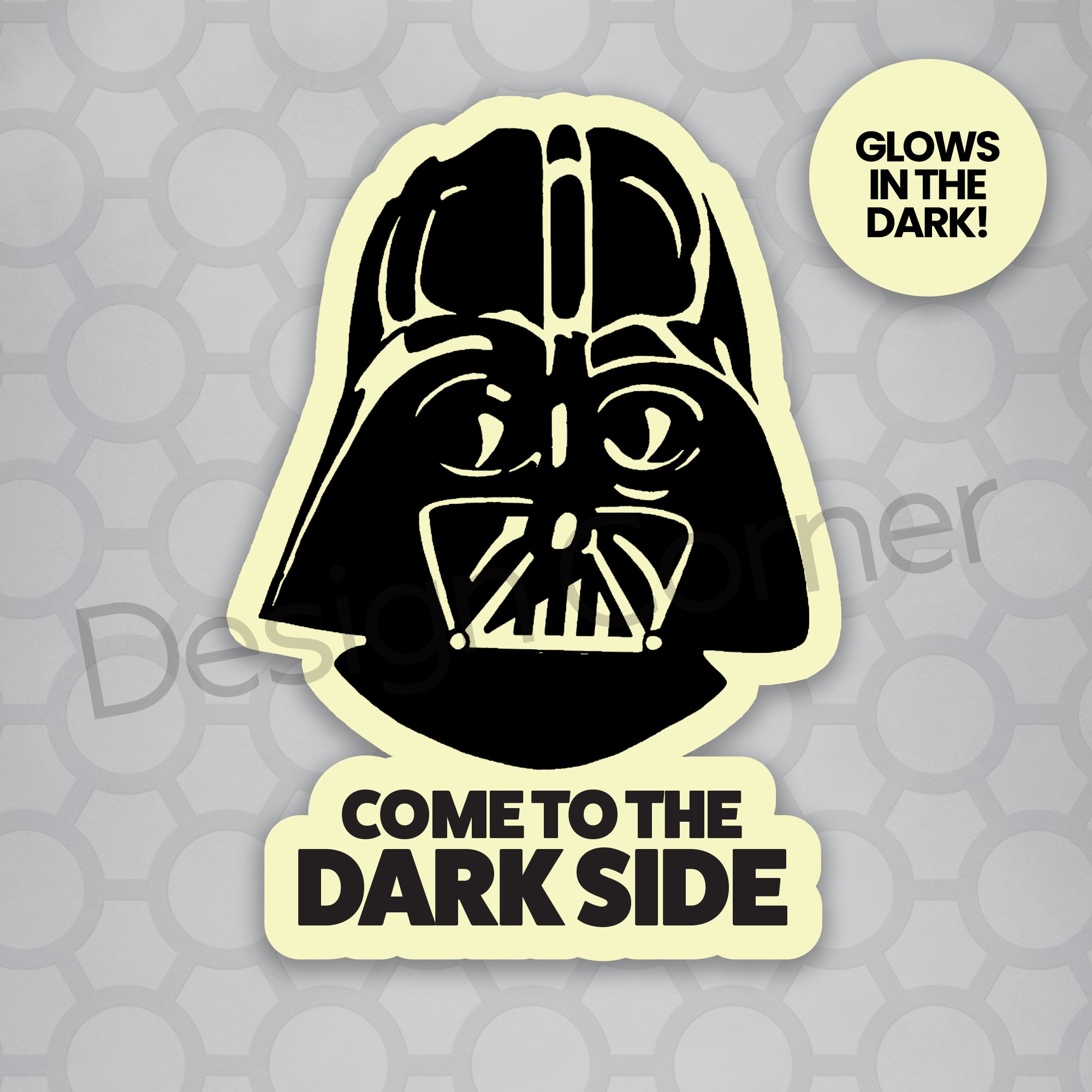 Star Wars Darth Vader Glow in the Dark sticker