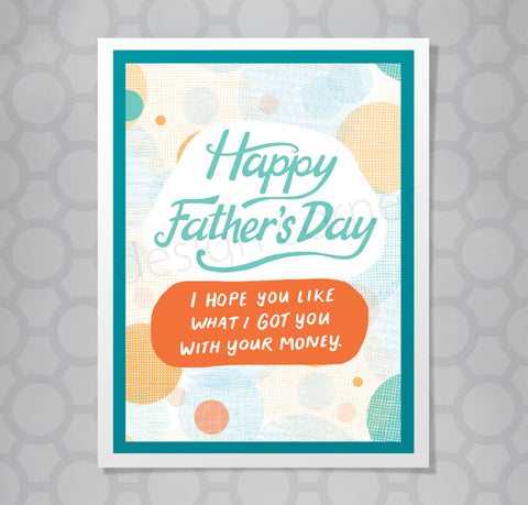 Your Money Fathers Day Card
