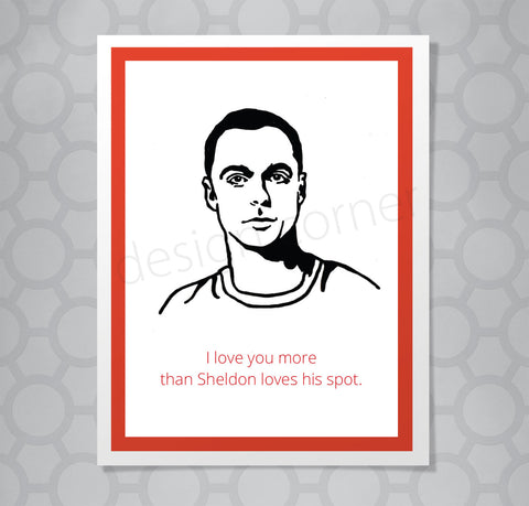 Big Bang Theory Sheldon Spot Card