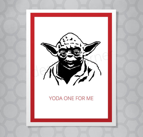 Star Wars Yoda One Card