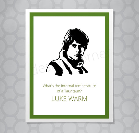 Star Wars Luke Skywalker Tauntaun Card