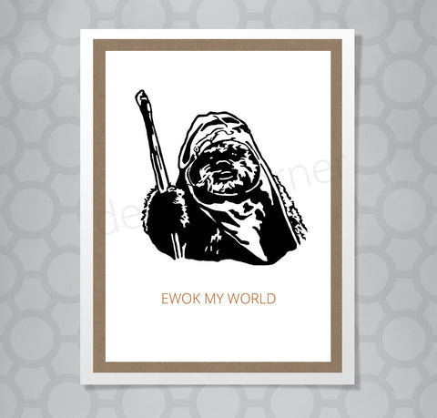 Star Wars Ewok Card