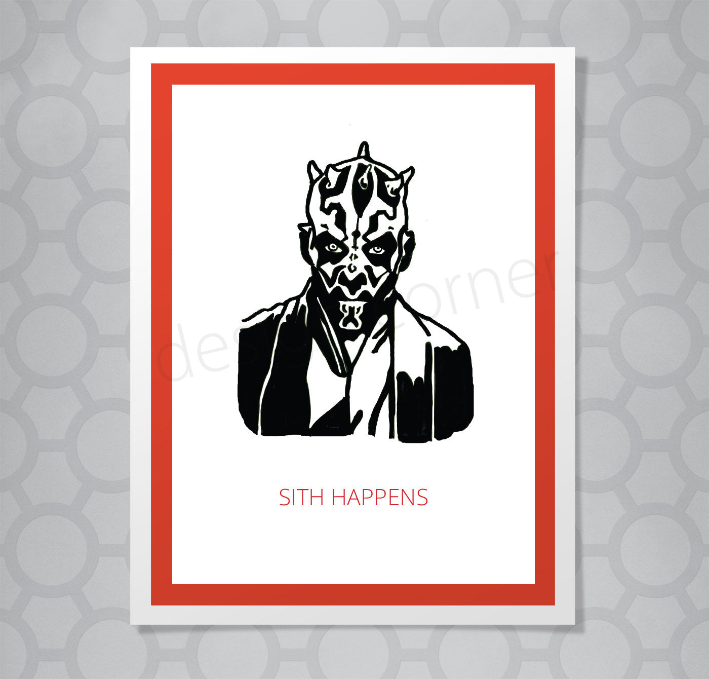 Star Wars Sith Happens Card