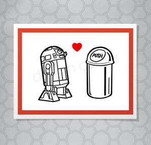 Star Wars R2D2 Love Card