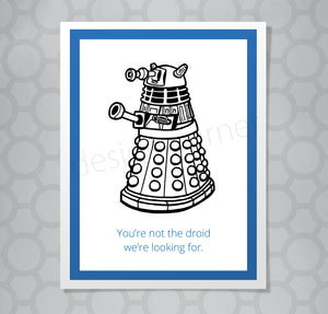 Star Wars Doctor Who Dalek Droid Card