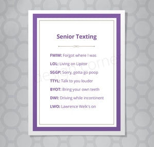 Senior Texting Retirement Card