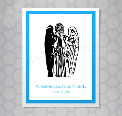 Doctor Who Weeping Angel Card