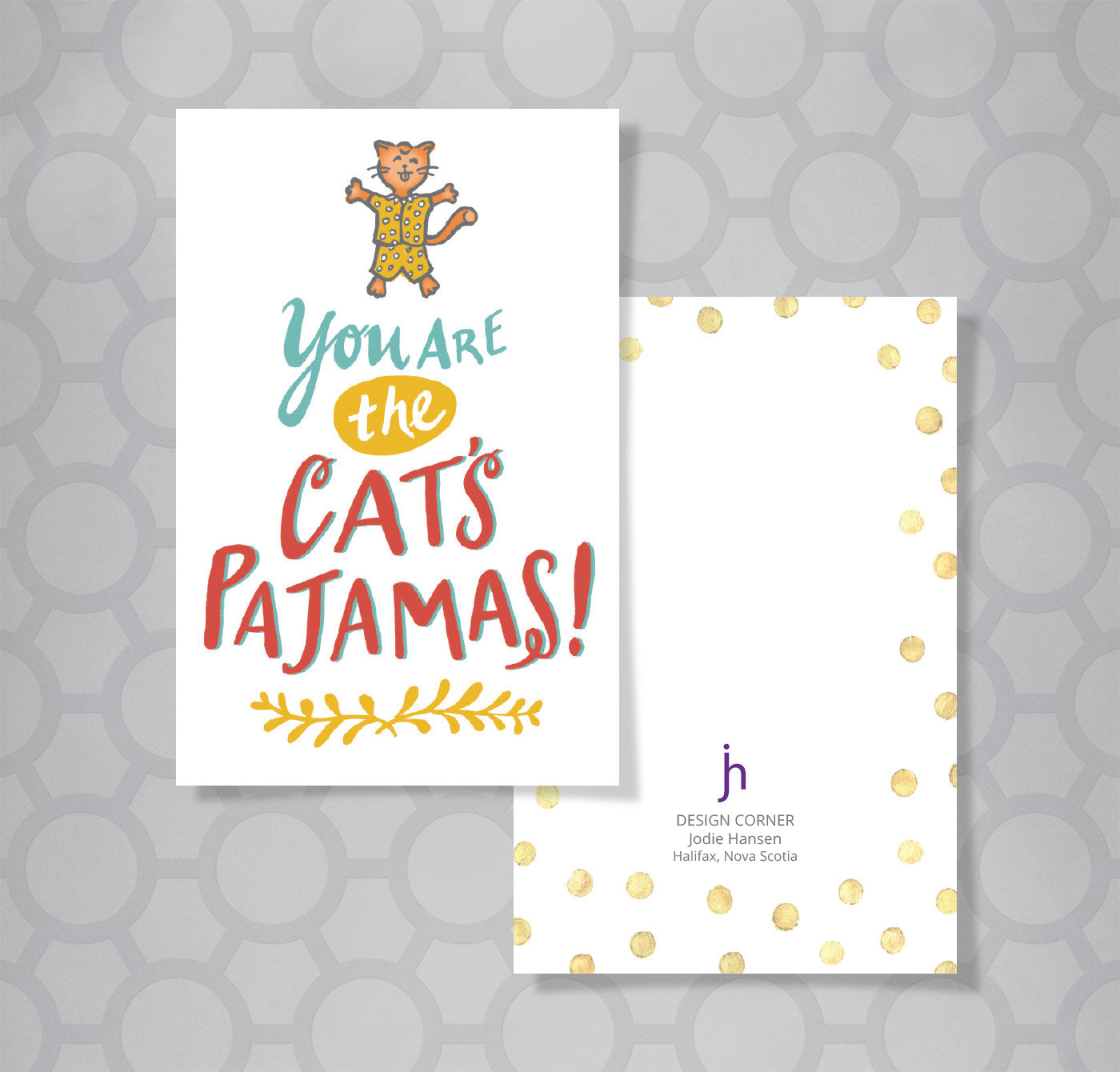Tiny Inspirations Cats Pajamas Mini Recognition Card