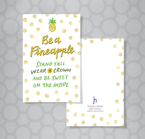 Tiny Inspirations Pineapple Recognition Mini Card