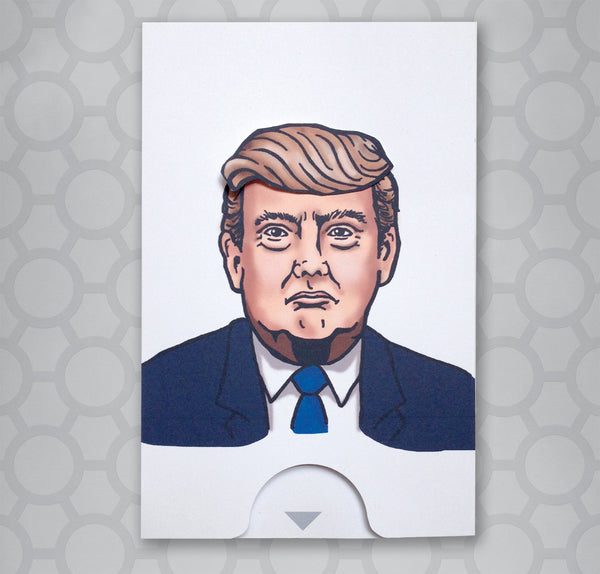 Donald Trump Hair Moveable Pull Tab Card