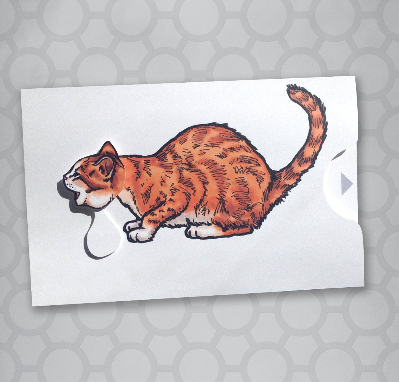 Cat Barfing Moveable Pull Tab Card – Design Corner Online