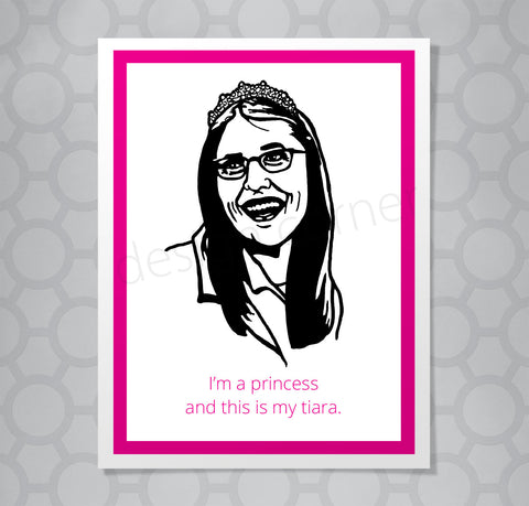 Big Bang Theory Amy Farrah Fowler Princess Card