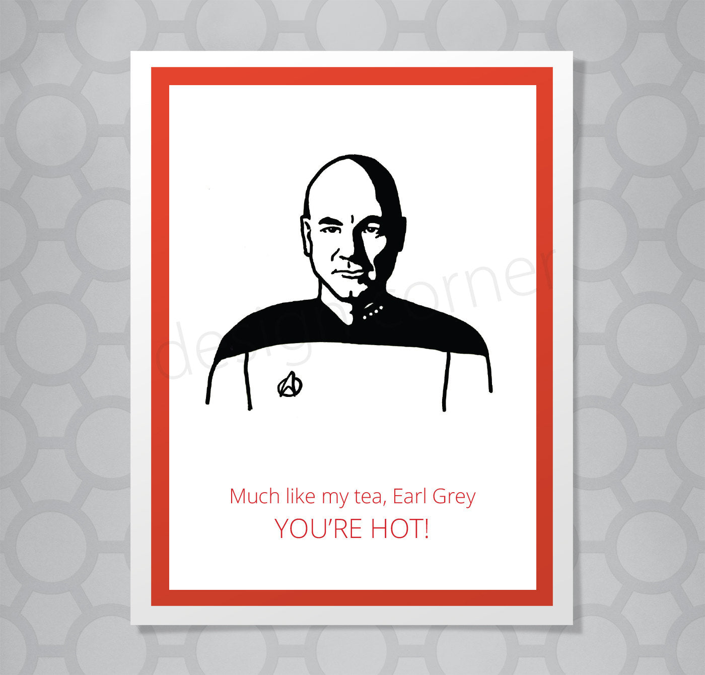 Star Trek Next Generation Picard Earl Grey Card