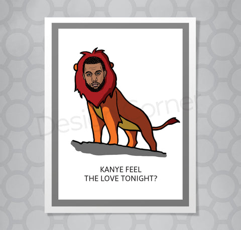 Disney Kanye West Lion King Card