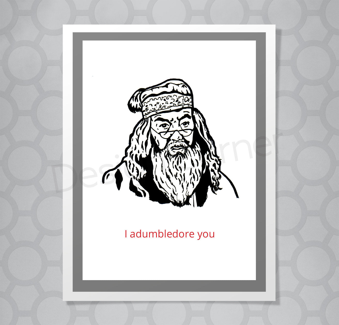 Harry Potter Dumbledore Love Card