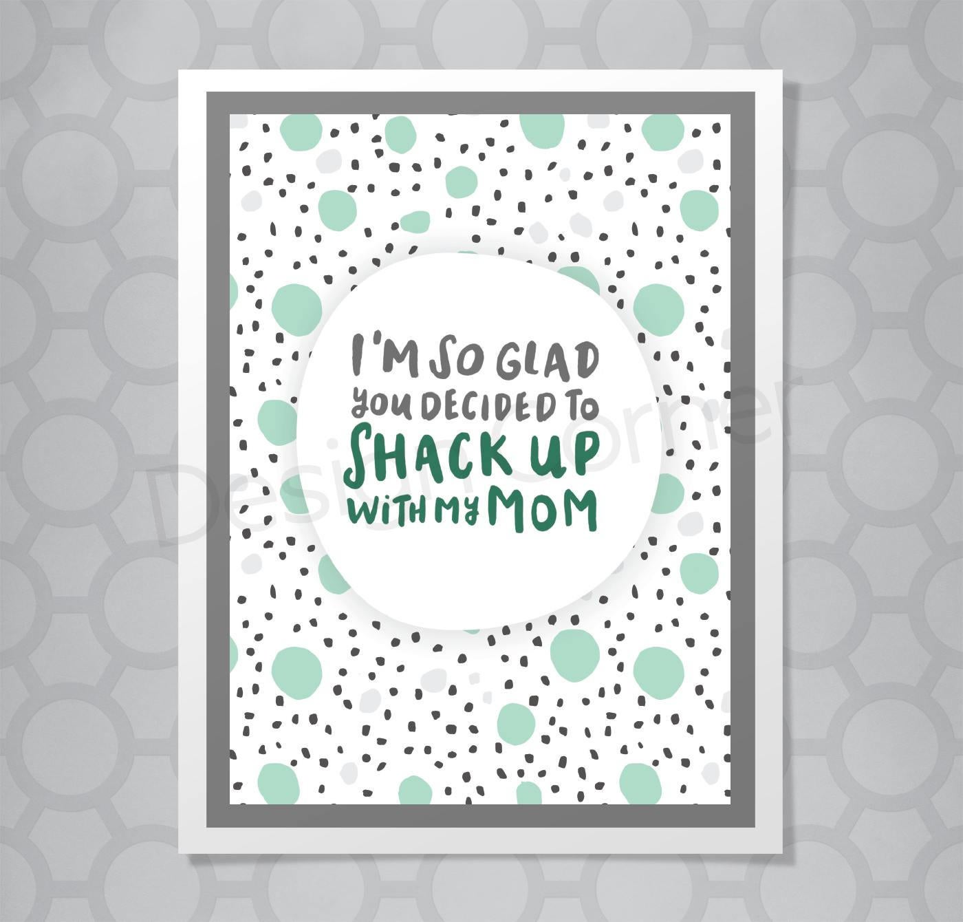 Stepfather Shack Up Hand Lettered Card