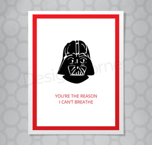 Star Wars Darth Vader Cant Breathe Card