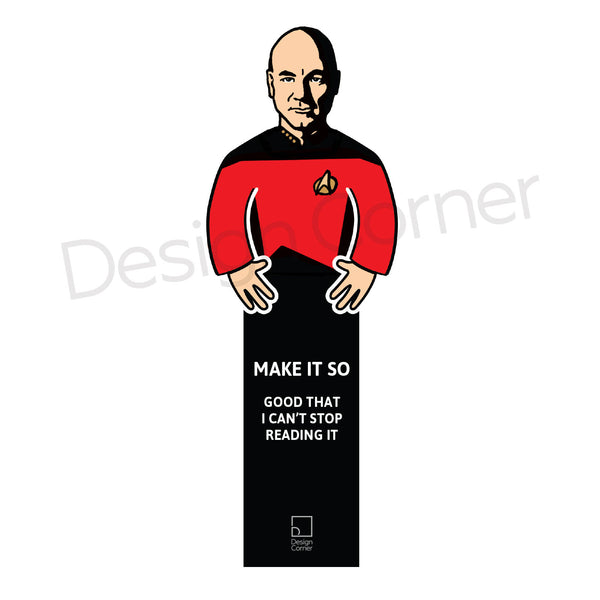 Star Trek Next Generation Picard Die Cut Bookmark