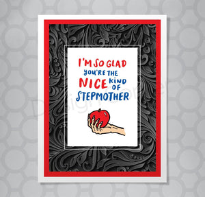Funny Hand Lettered Stepmother Card