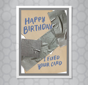 Duct Tape Birthday Card
