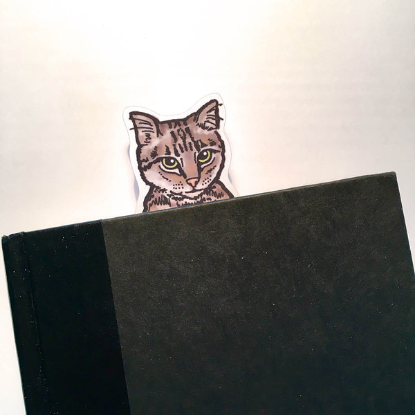 Cat Die Cut Bookmark