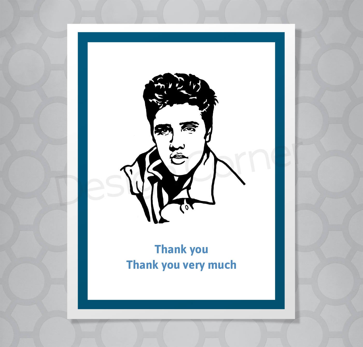 Elvis Thank You Card