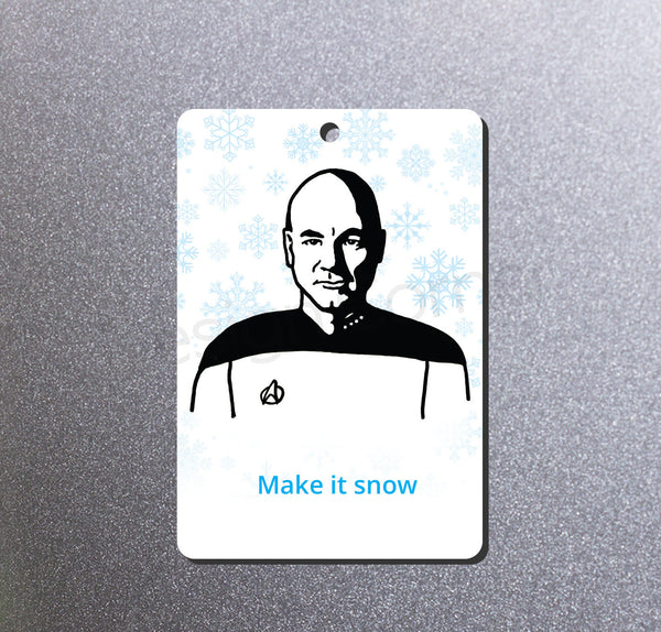Star Trek Picard Snow Magnet and Ornament