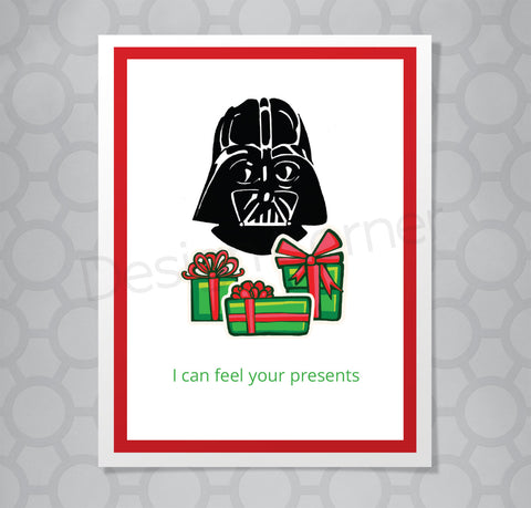 Star Wars Darth Vader Presents Christmas Card