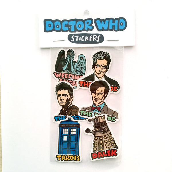 Doctor Who Die Cut Sticker 6 Pack