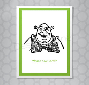Disney Shrek Naughty Card