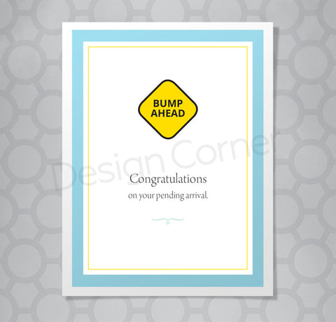 Pregnancy or Baby Shower Bump Card