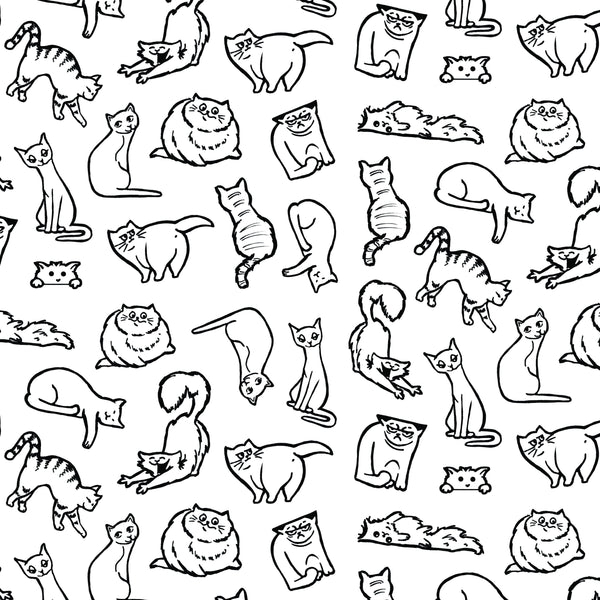 Cats Gift Wrap 24"x36" Sheet
