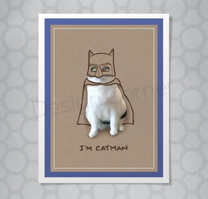 Max the Cat Batman Card