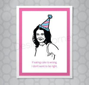 Gilmore Girls Lorelai Cake Card