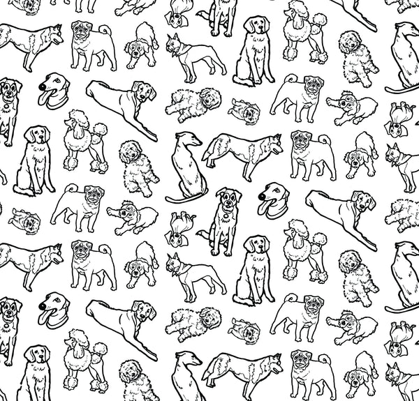 Dogs Gift Wrap 24"x36" Sheet