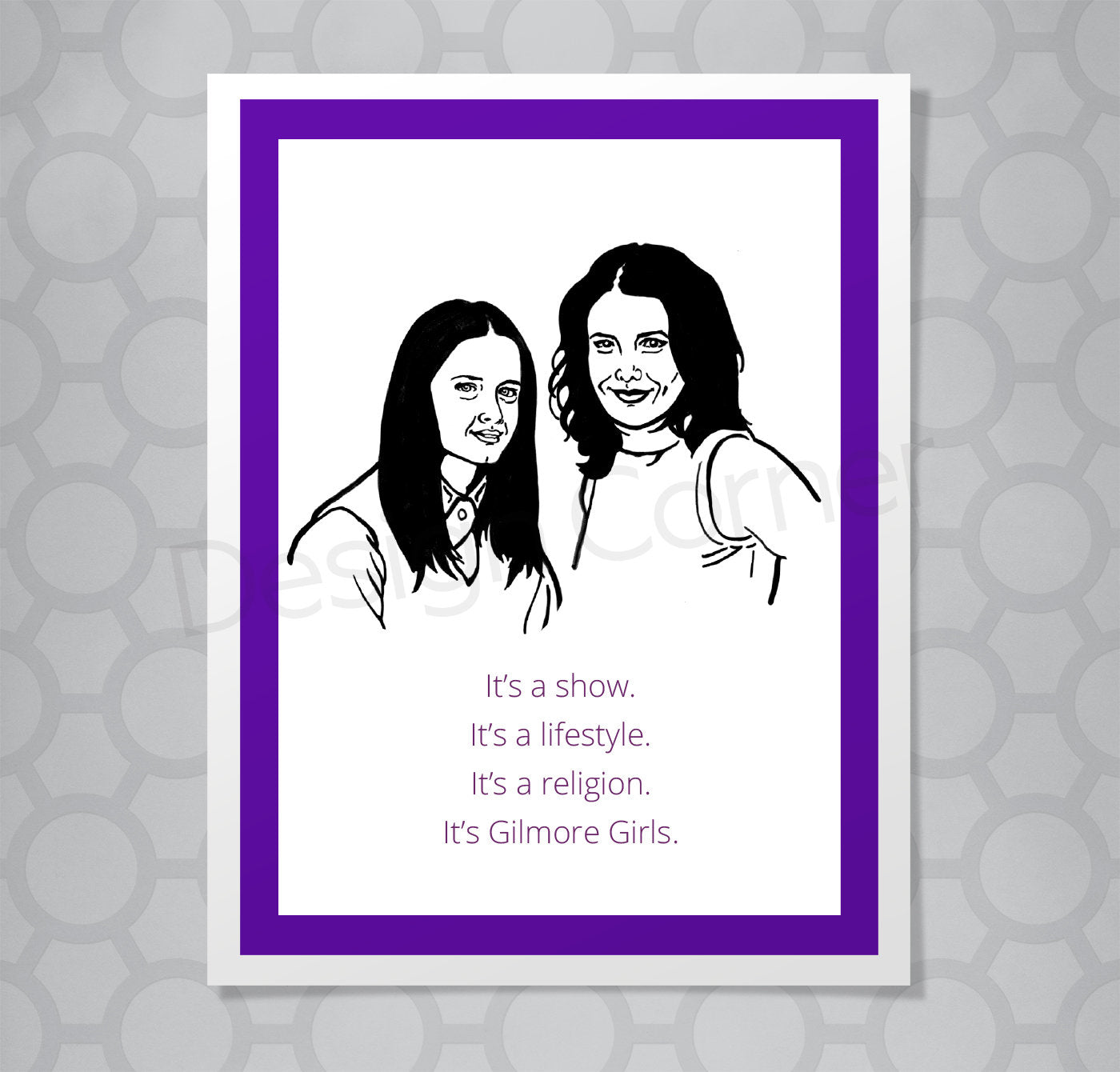 Gilmore Girls Lorelai and Rory Card