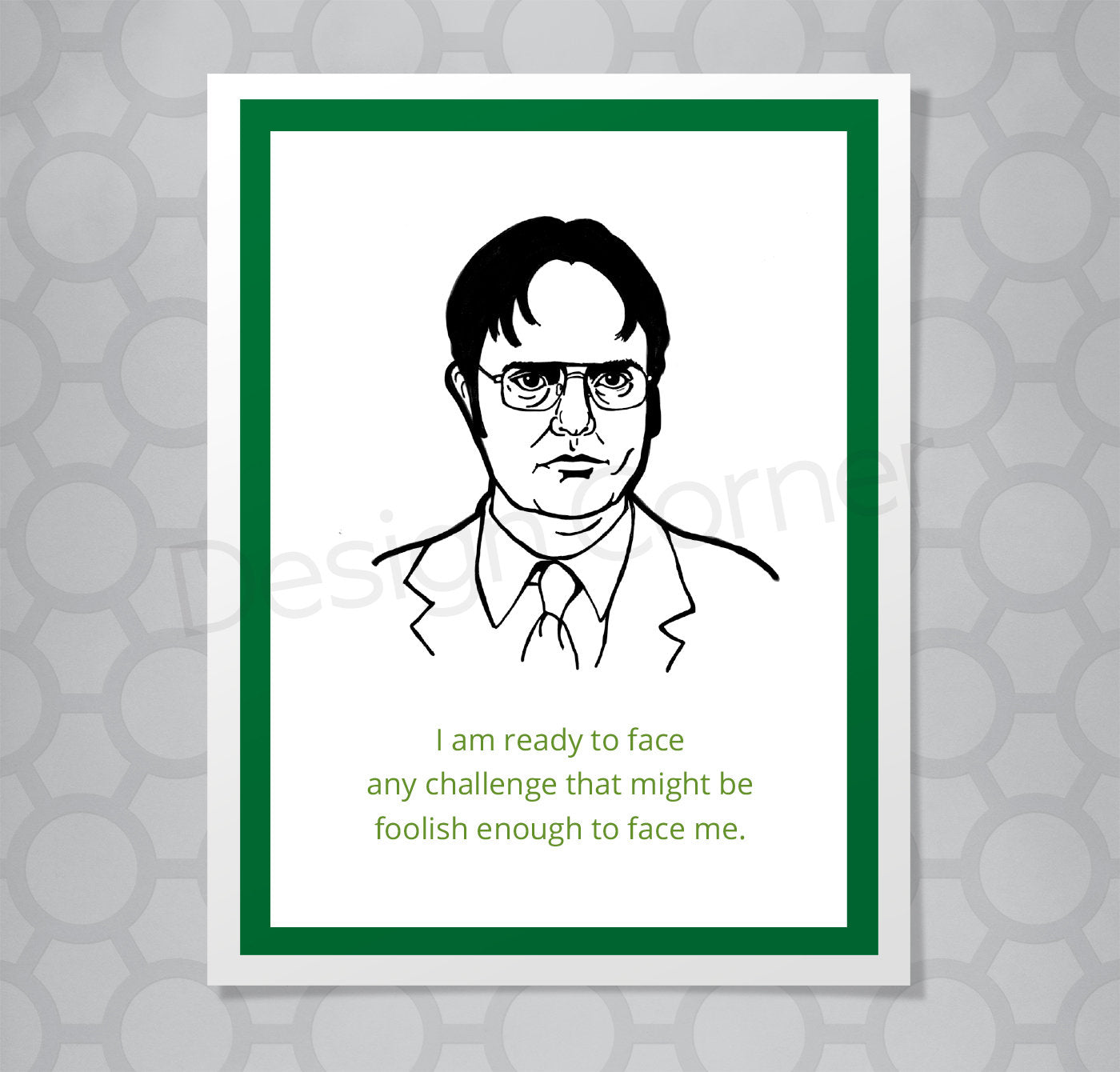 The Office Dwight Challenge Card