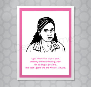 The Office Pam Vacation Days Card