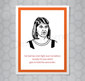 The Office Meredith Camcorder Card