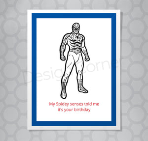 Marvel Spiderman Birthday Card