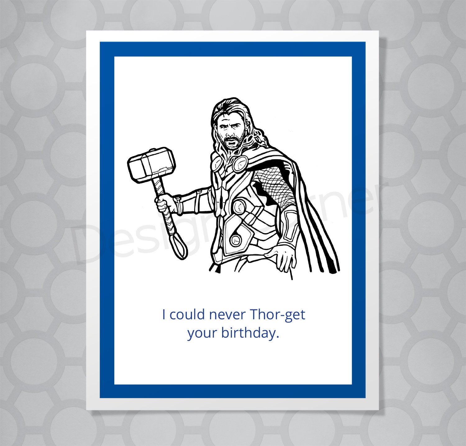 Marvel Thor Birthday Card