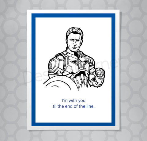 Marvel Captain America End of the Line Card
